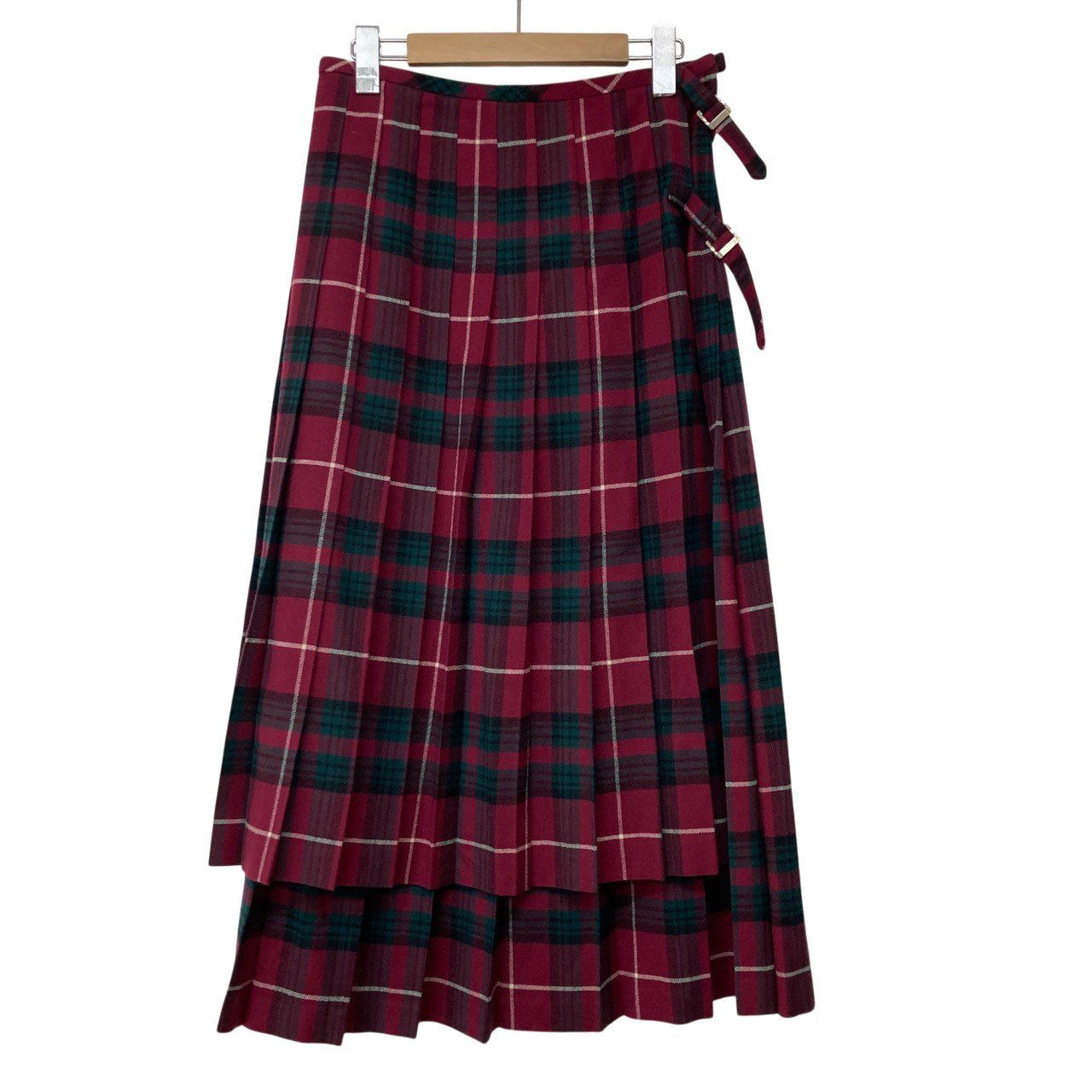 COMME des GARCONS/コムデギャルソン/90S/97AW/ウール/チェック/キルトスカート/巻きスカート/レディース/RS1393