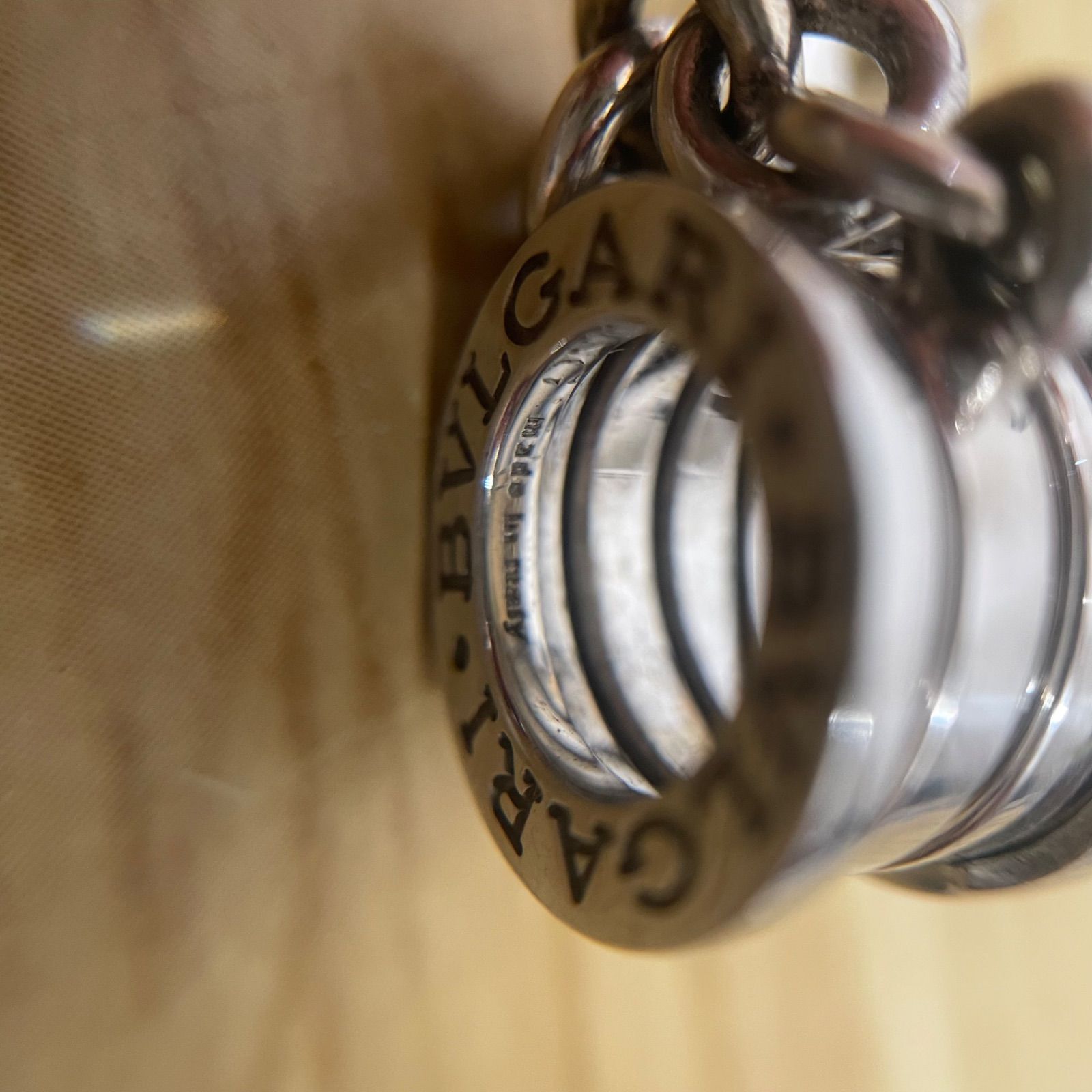 □ブルガリ BVLGARI ビーゼロワン ブレスレット キーリング SV925 A26 