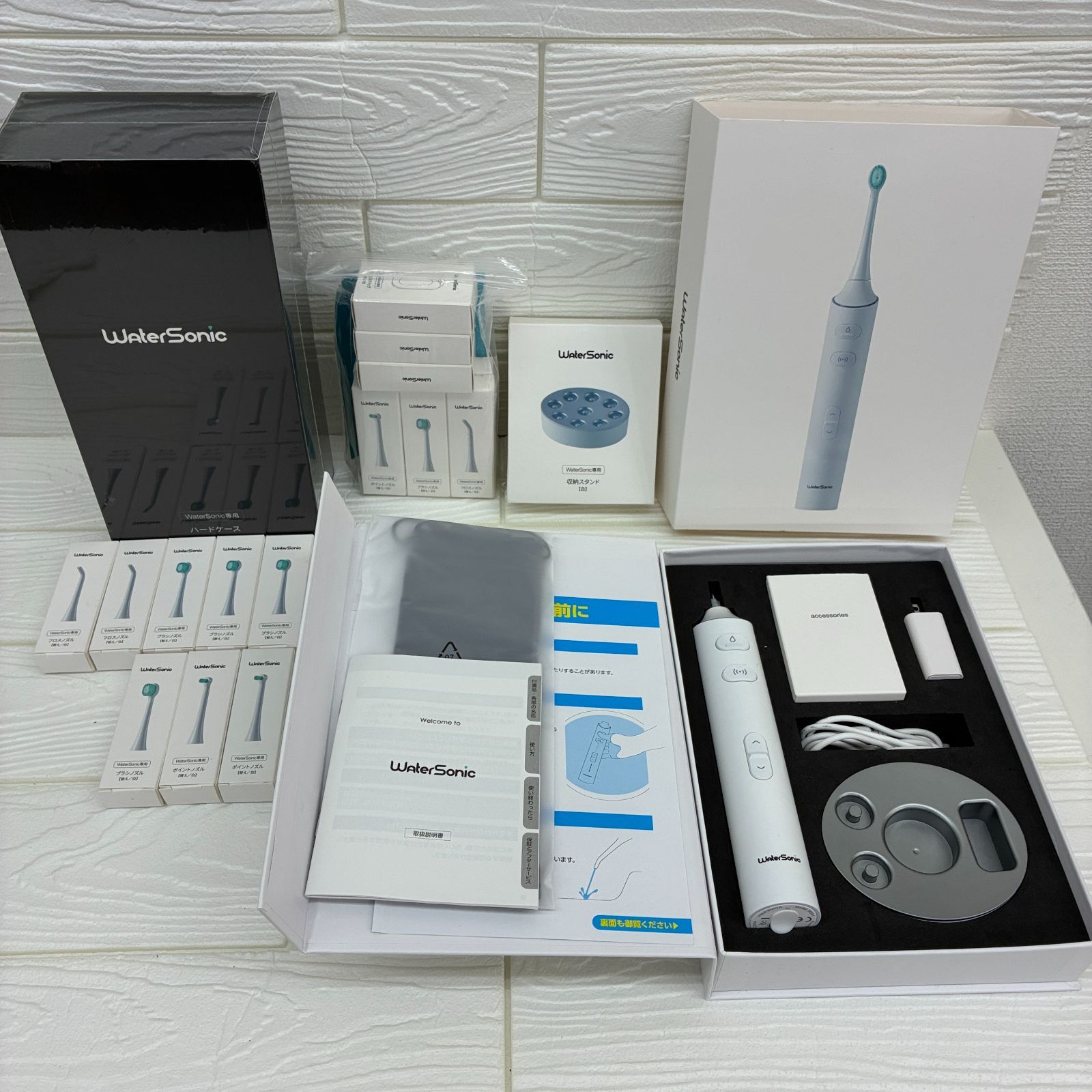 お値下げ中　電動歯ブラシ　Water Sonic 付属品フルセット 電動歯ブラシ Water Sonic 付属品セット Amazon.co.jp: Water Sonic