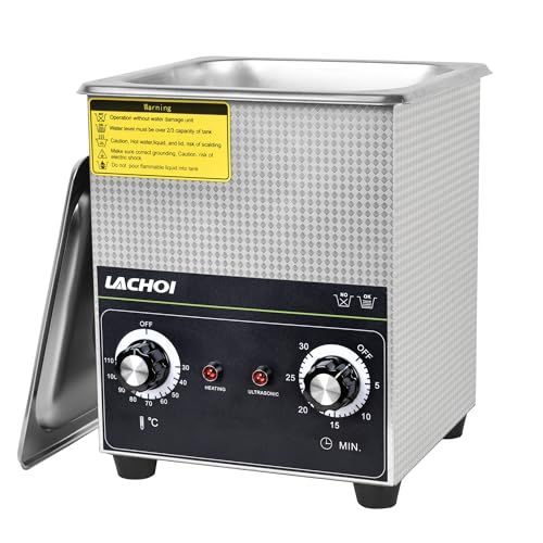 超音波洗浄機 業務用 2L 小型 40KHz PSE認証取得 超音波洗浄器 超音波クリーナー 卓上型 ステンレス鋼 メガネ 超音波 洗浄機 温度/タイマー設定可能 入れ歯 時計 アクセサリー 超 音波 洗浄 機 日本語取扱説明書付き (2L 60W超音波パワY