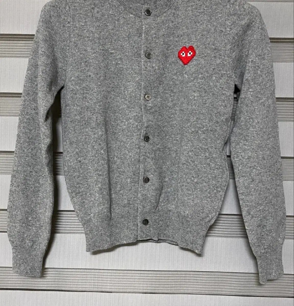 COMME des GARCONS コム・デ・ギャルソン PLAY カーディガン グレー L