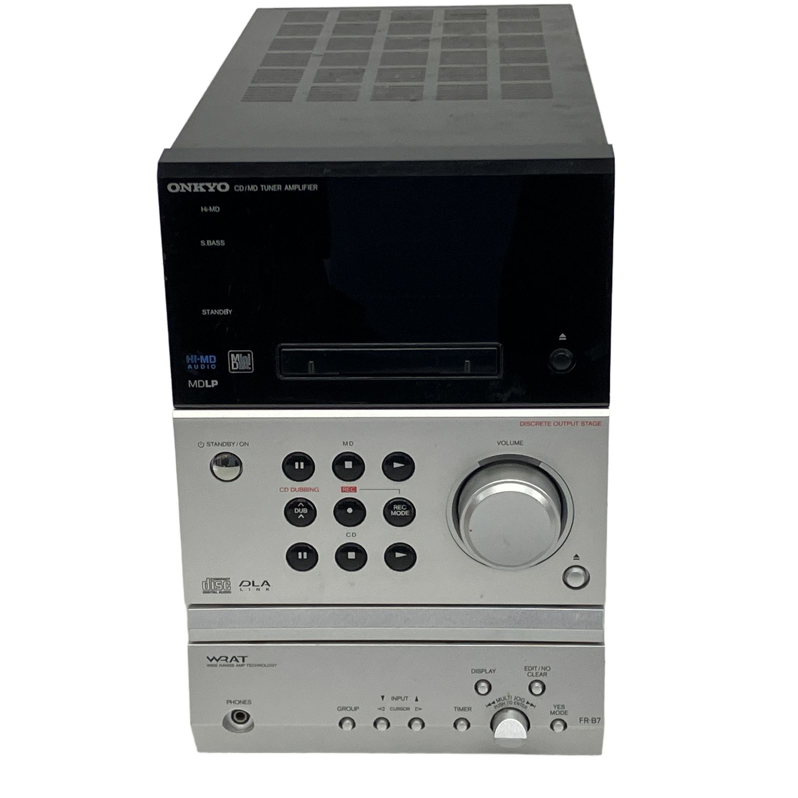 ONKYO FR-B7 ミニコンポ MDプレーヤー CDプレーヤー オンキョー レトロ