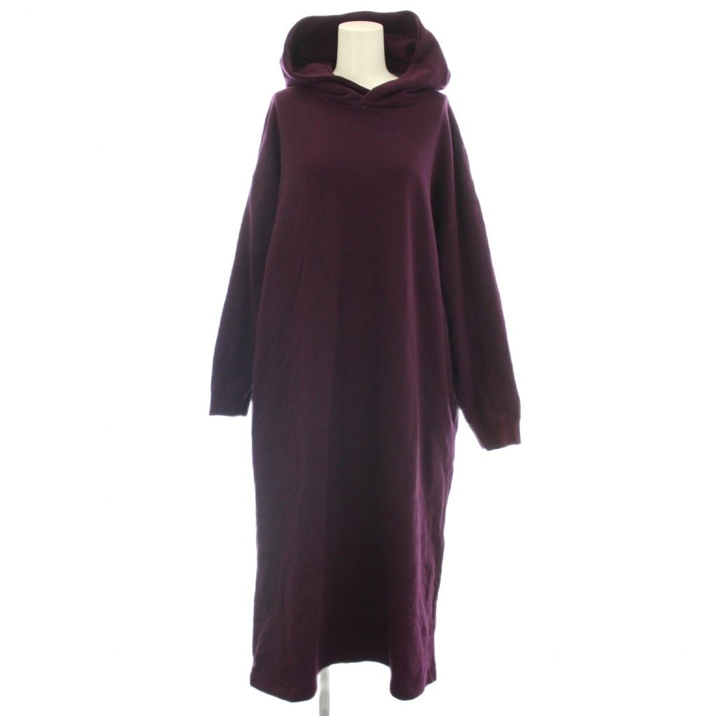 ズッカ zucca スウェット ワンピース パーカー ロング 長袖 M 紫 パープル ZU13JH142 /☆G