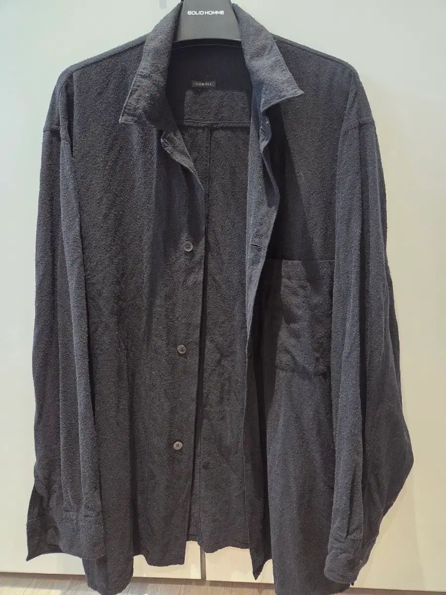 3 コモリ 24ss シルク ノイル シャツ ジャケット