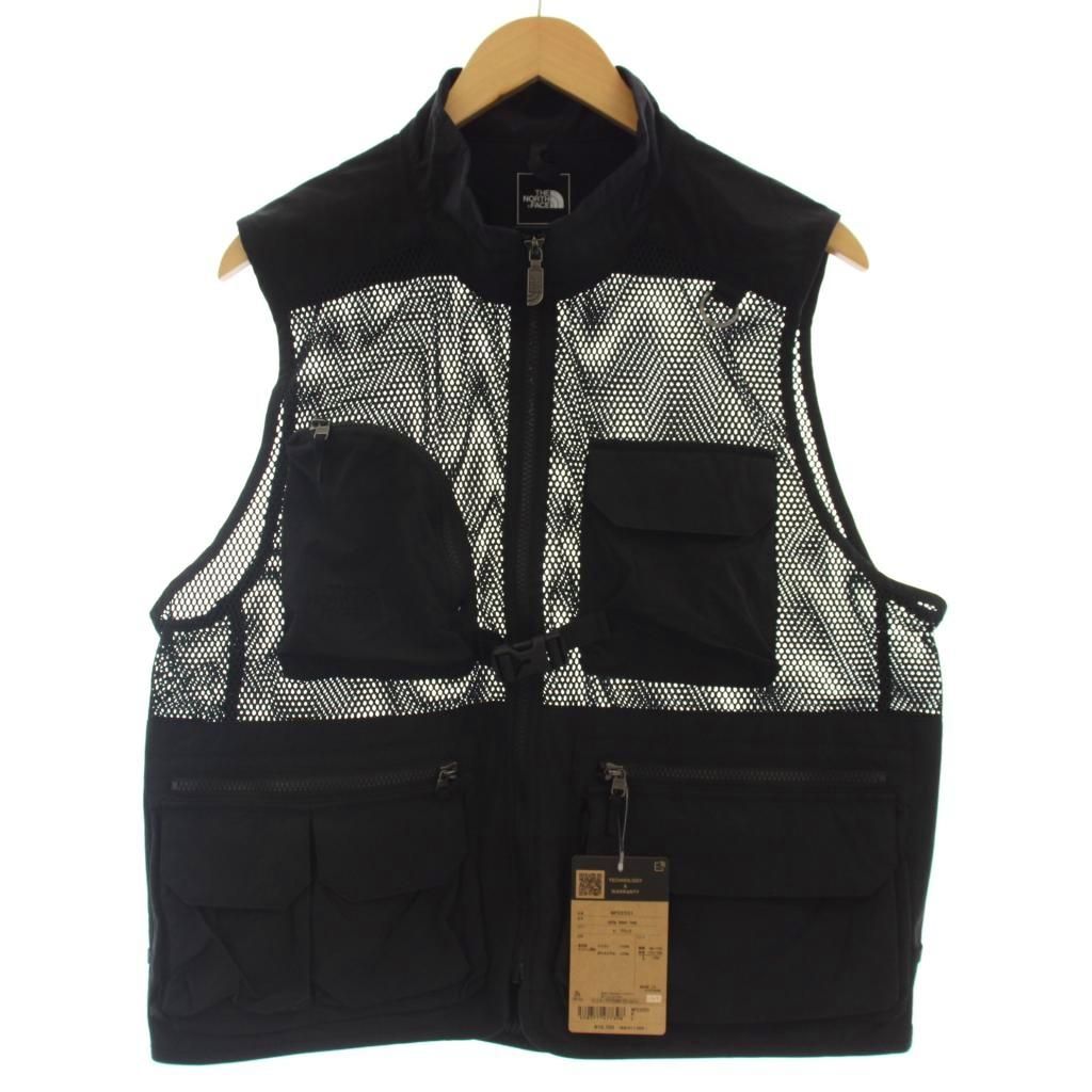 ザノースフェイス THE NORTH FACE UTILITY MESH VEST メッシュベスト ナイロン ベスト L 黒 ブラック NP22331 /☆G