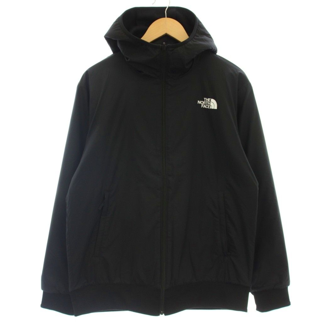 ザノースフェイス THE NORTH FACE リバーシブルテックエアーフーデ ナイロン パーカー ジャケット L 黒 ブラック NT62289K /☆G