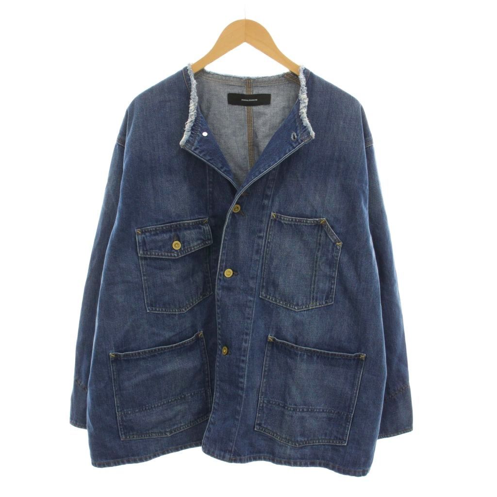 ジャーナルスタンダード JOURNAL STANDARD 24SS デニムカバーオール ジャケット アウター F 青 ブルー 長袖 ノーカラー 24011400805110 /YM