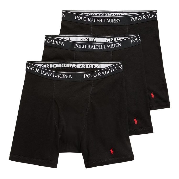 ポロラルフローレン：CLASSIC FIT COTTON ボクサーブリーフ 3PK (ポロブラック)