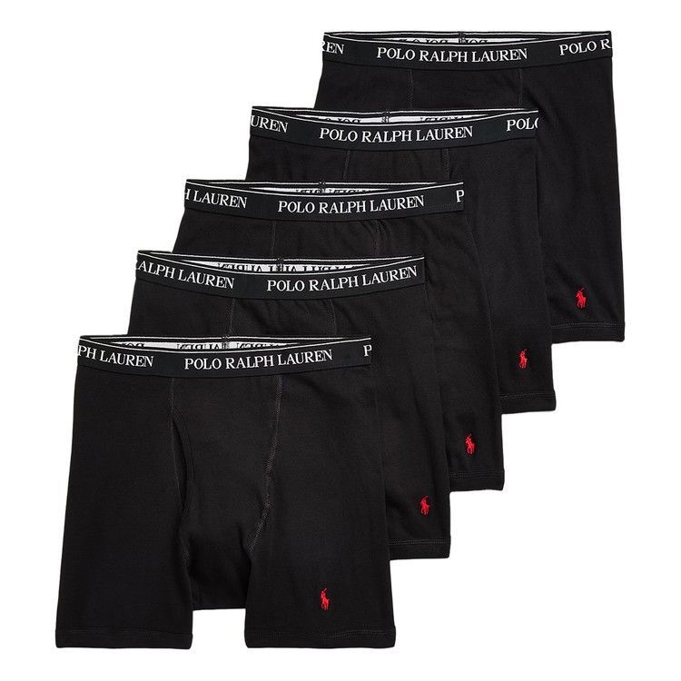 ポロラルフローレン：CLASSIC FIT COTTON ボクサーブリーフ 5PK (ポロブラック)