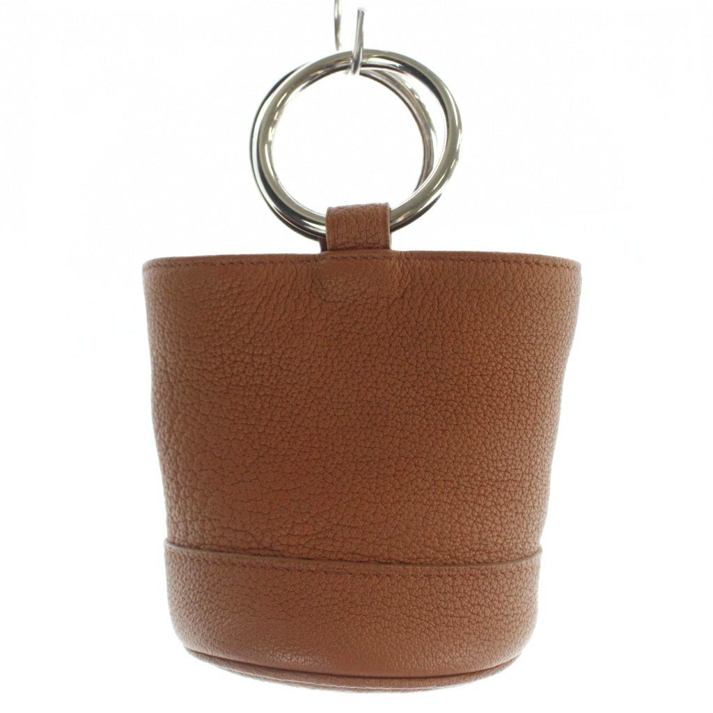 サイモンミラー Simon Miller BONSAI BAG ハンドバッグ ミニ リングハンドル茶 ブラウン /YI34