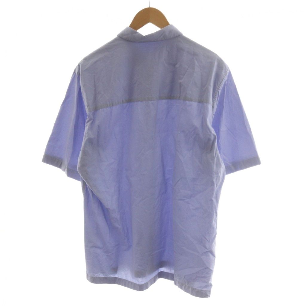エイトン ATON 24SS SHRINK BROAD ハーフスリーブシャツ 半袖 4 水色
