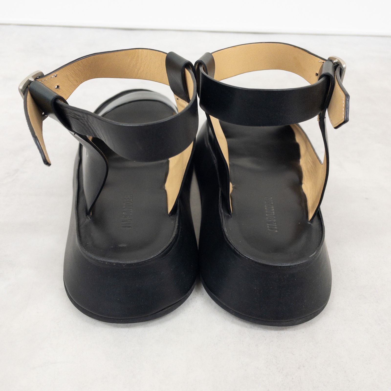 JIL SANDER ジルサンダー プラットフォームサンダル ストラップ レザー