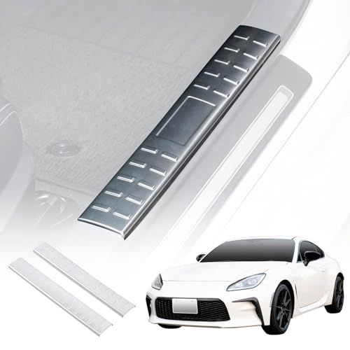 SEIWA 車種専用用品 トヨタ GR86 (ZN8型) ／スバル BRZ(ZD8型)専用 サイド スカッフプレート ステップガード IMP283 ステンレス シルバー 両面テープ付き送料無料 490b2033