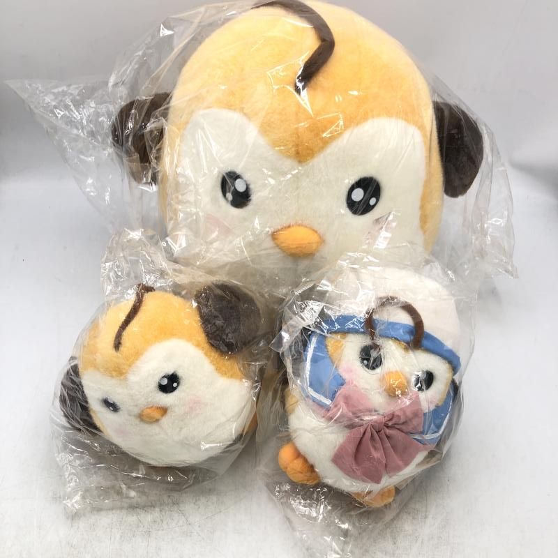 【中古】未開封現状品)でぼすずめ ぬいぐるみ 2種+おまけセット でぼの巣製作所[69]