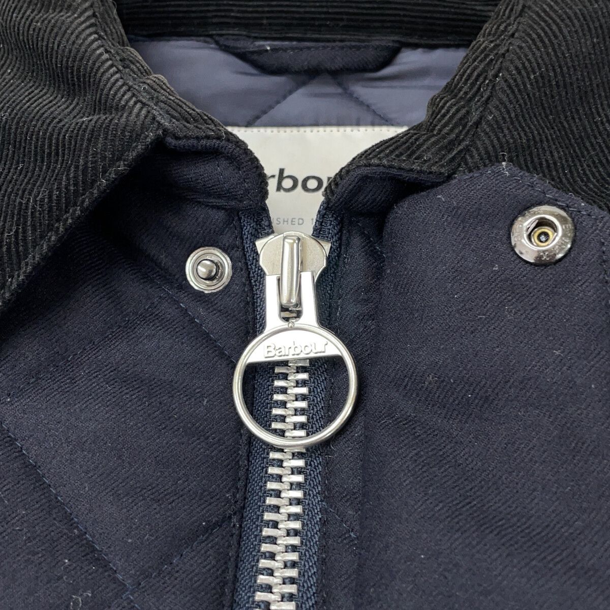 Barbour バブアー ×SHIPS 1802193 ダークネイビー ウール混 モダン 