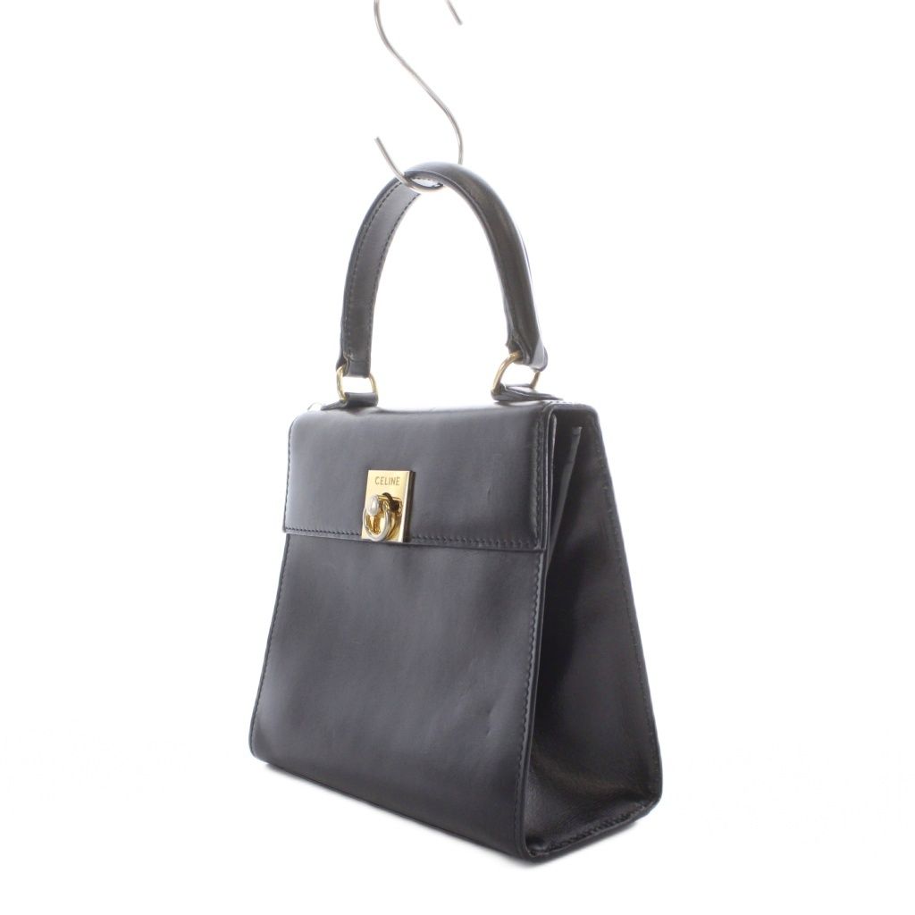 セリーヌ CELINE ガンチーニ 2WAY トップハンドル ハンドバッグ レザー