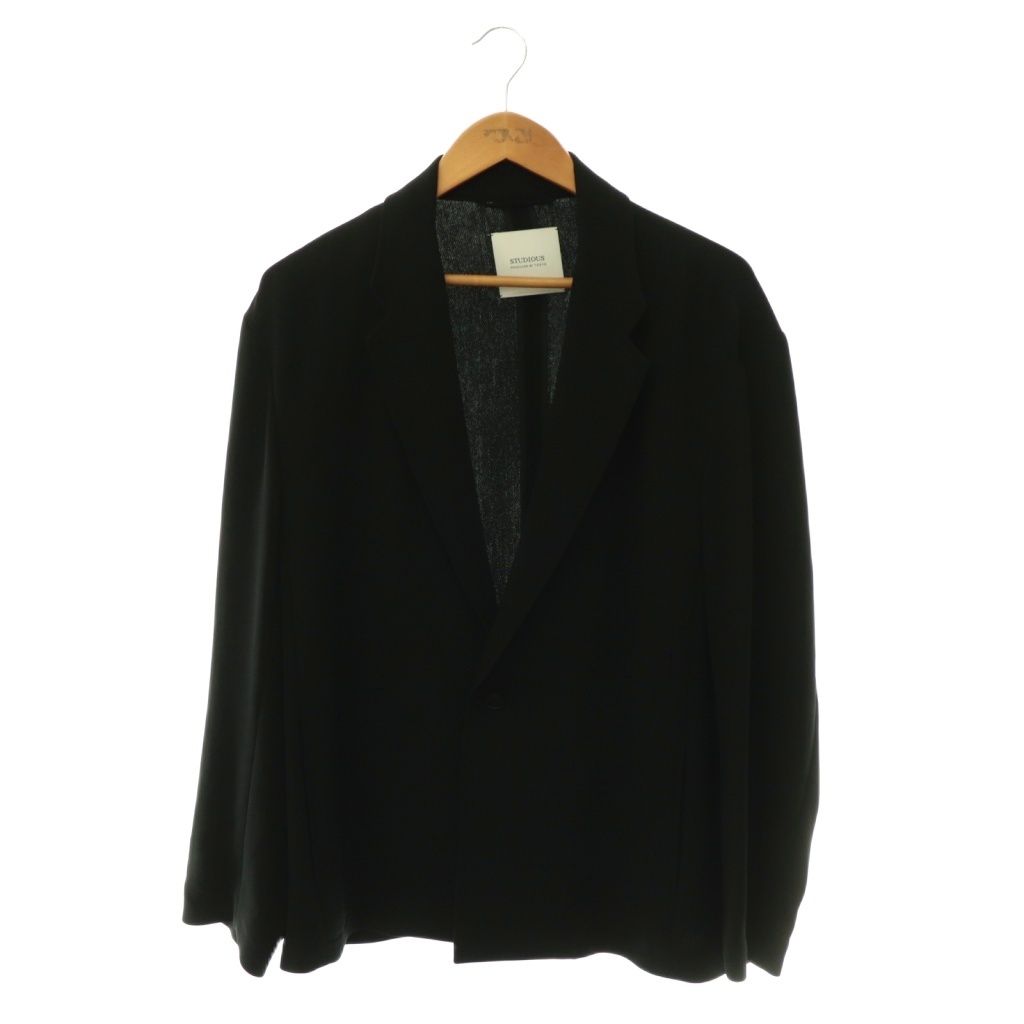 ステュディオス STUDIOUS ESSENTIAL RELAX JACKET ジャケット テーラード 薄手 2 ブラック 114253232 /CX ■OS