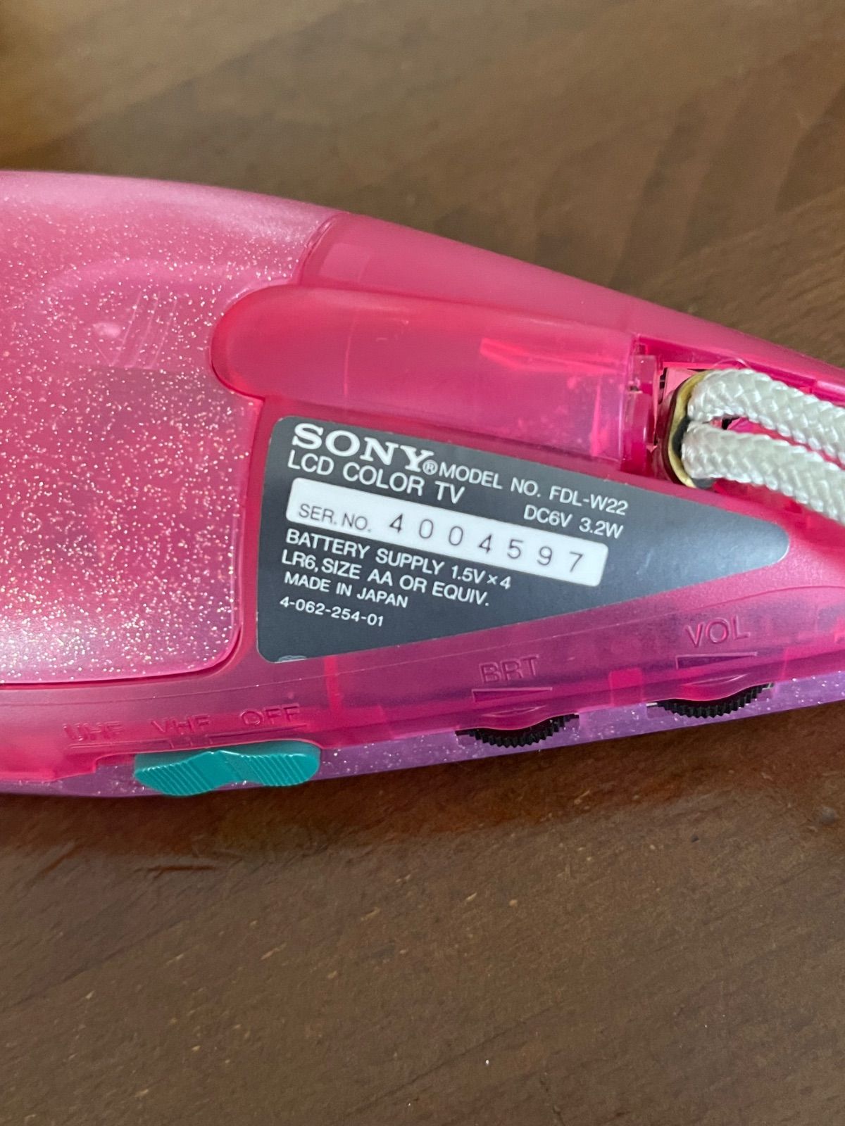 ジャンク　携帯アナログテレビ　whoopee SONY FL-W22スケルトン SONY whoopee FDL-W22 携帯アナログテレビ スケルトン - メルカリ