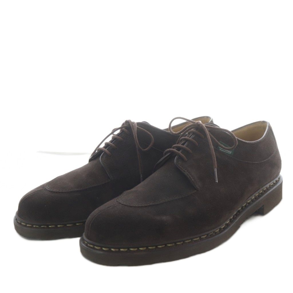 パラブーツ Paraboot AVIGNON Uチップシューズ スエード 8 ダークブラウン /YO38 ■AD