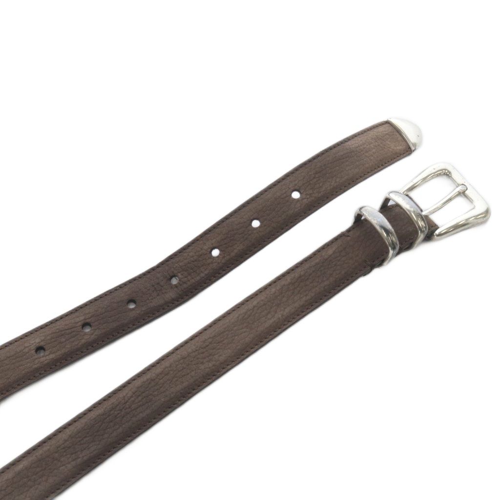 新品！BELLINO CUCINELLI レザーベルト95プンターレ 新品！BELLINO CUCINELLI レザーベルト95プンターレ 【公式通販】