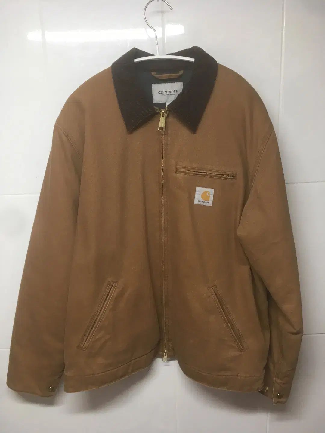 韓国国内 正規品 Carhartt WIP ディトロイト ジャケット ブラウン (웍스아웃 正規品)