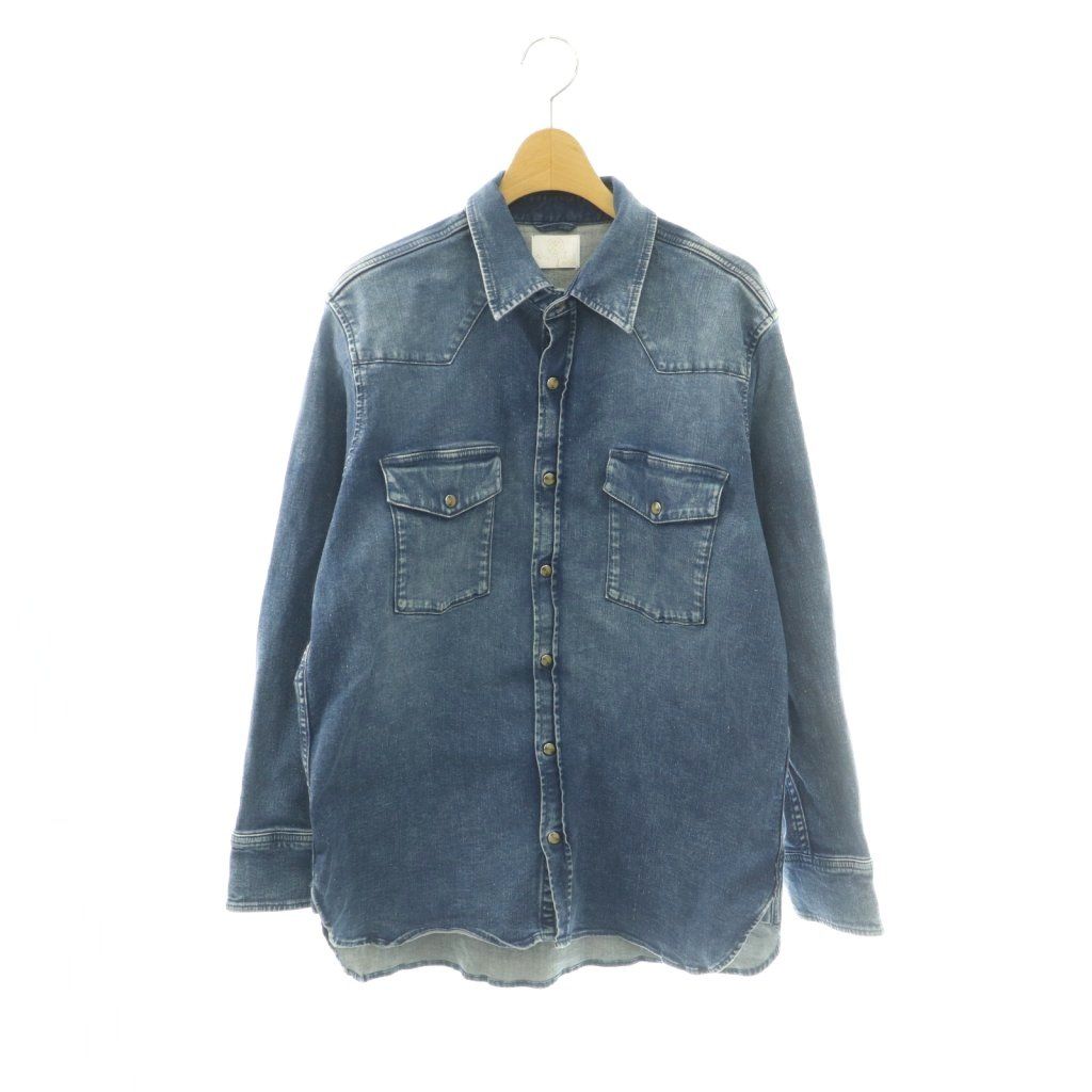 サート SURT × ビッグジョン BIG JOHN × ミューズ ドゥ ドゥーズィエム クラス MUSE de Deuxieme Classe シャツ ブラウス FS 青 MXSR68L /MI ■OS