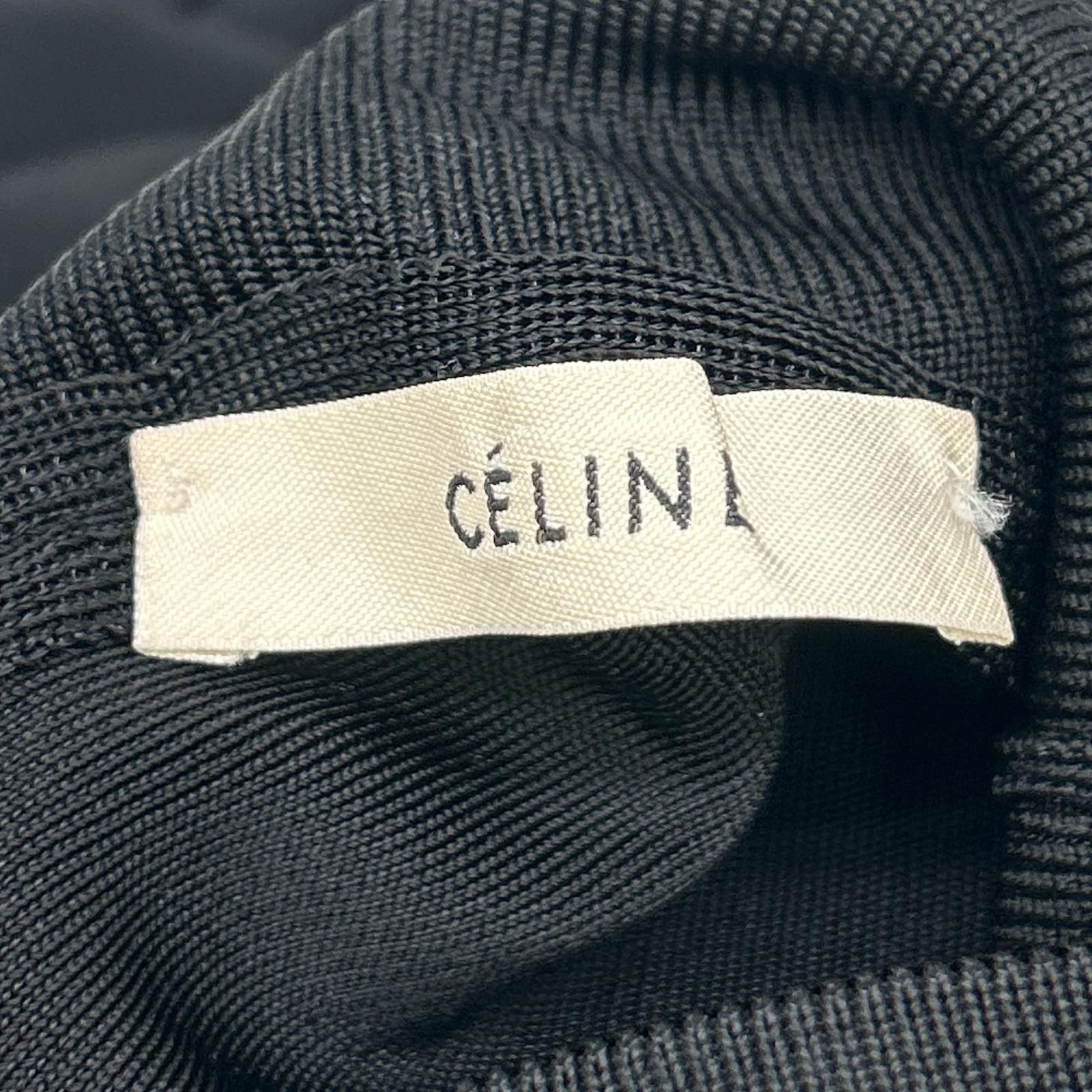 CELINE セリーヌ フィービー期 ブラック ハイネック ストレッチ