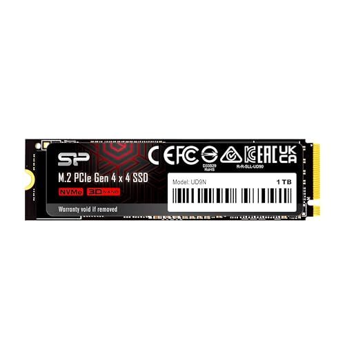 シリコンパワー SSD 1TB【超高速 ゲーミングSSD】Read 5,000MB/s Write 4,800MB/s 3D NAND M.2 2280 PCIe4.0×4 NVMe1.4 UD9Nシリーズ SJ01KGBP44UD9N05J 45bcc25c
