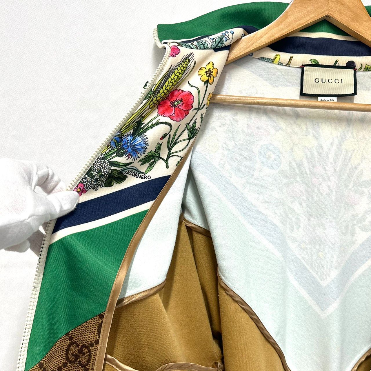 返品OK】良品 GUCCI グッチ テクニカルジャージ 546424 Sサイズ GG