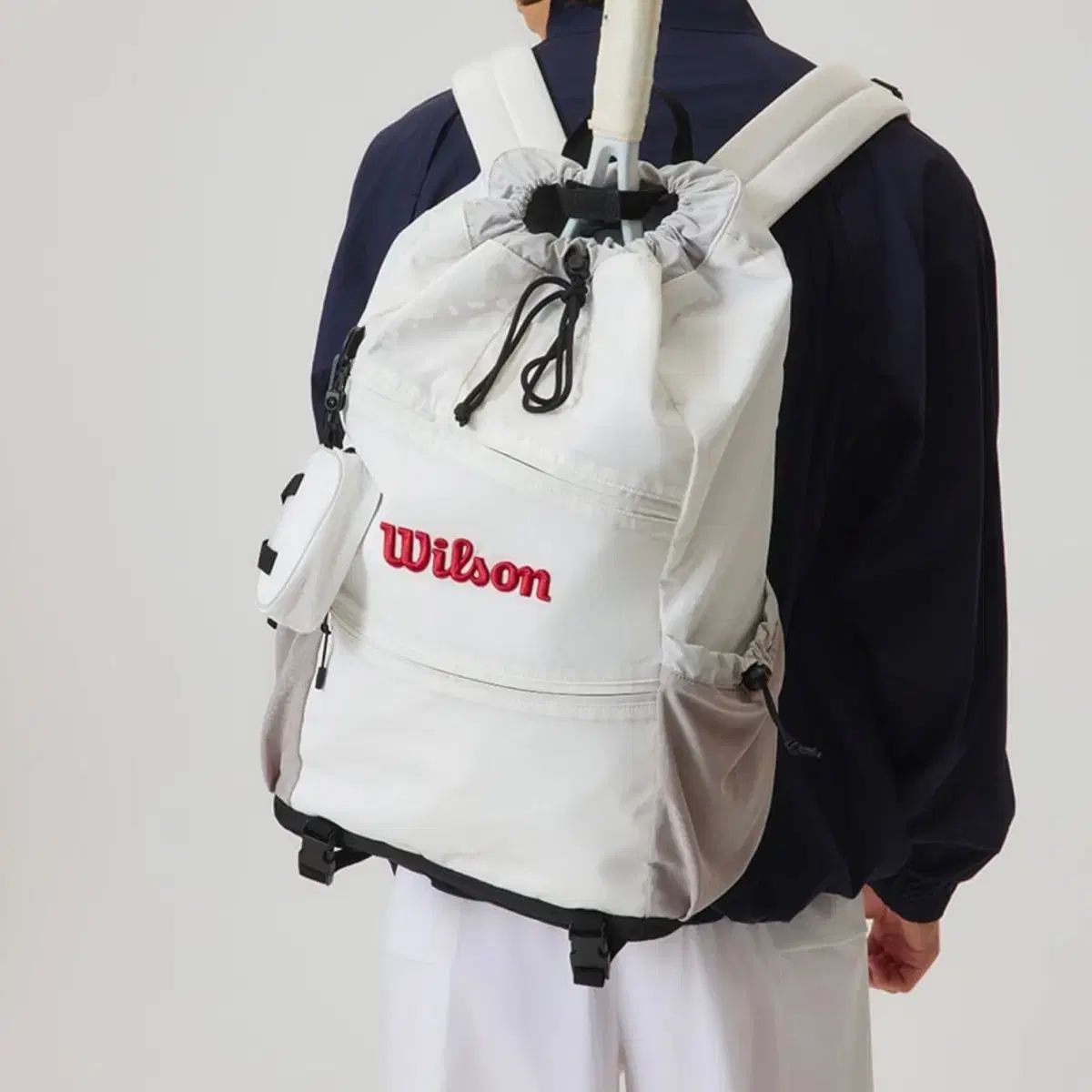 ウィルソン wilson ドローシャーリング V1 テニスバックパック 白