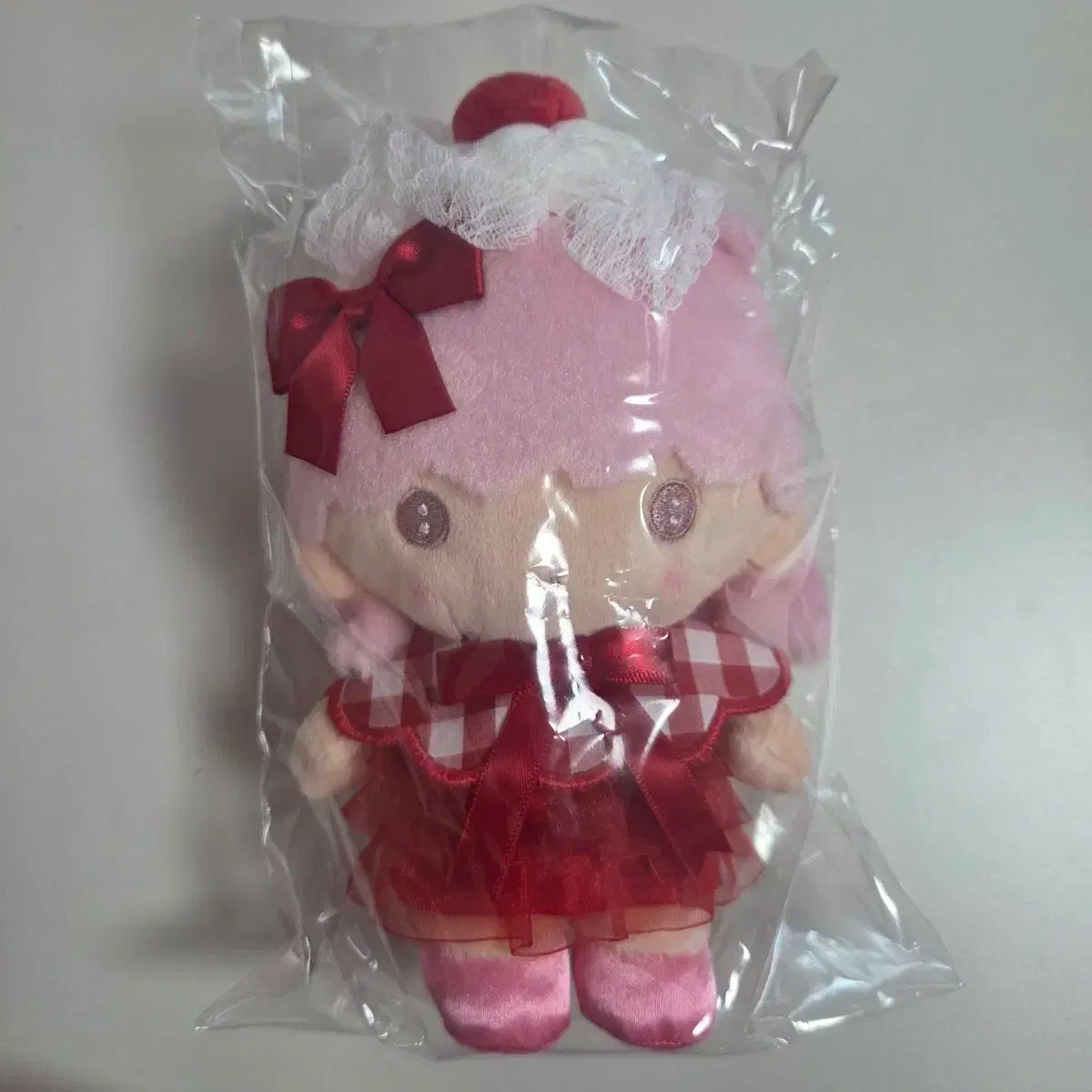 ララ さくらんぼホイップクリーム ぬいぐるみ キーホルダー