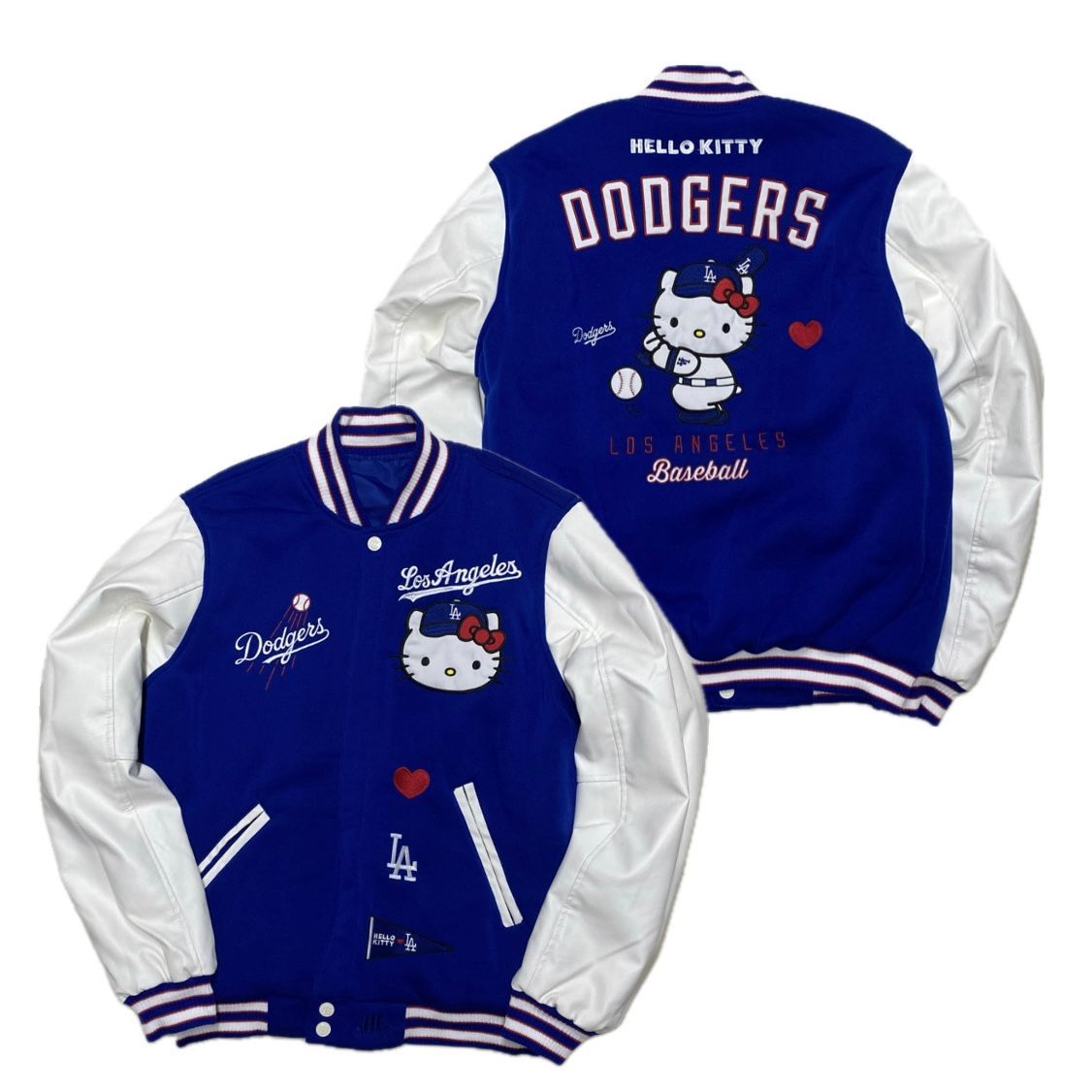 限定 MLB ロサンゼルス ドジャース LA dodgers ハローキティ コラボ リバーシブルジャケット