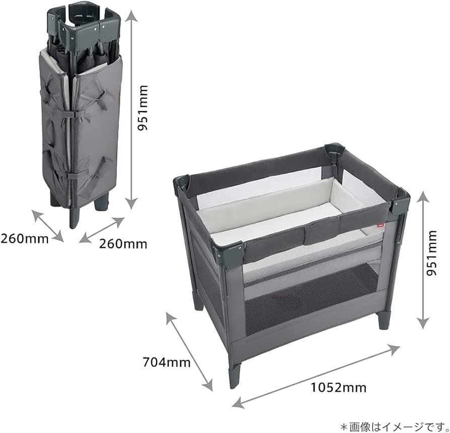 ココネル ベビーベッド エアーリュクス Aprica ナチュラルベージュ