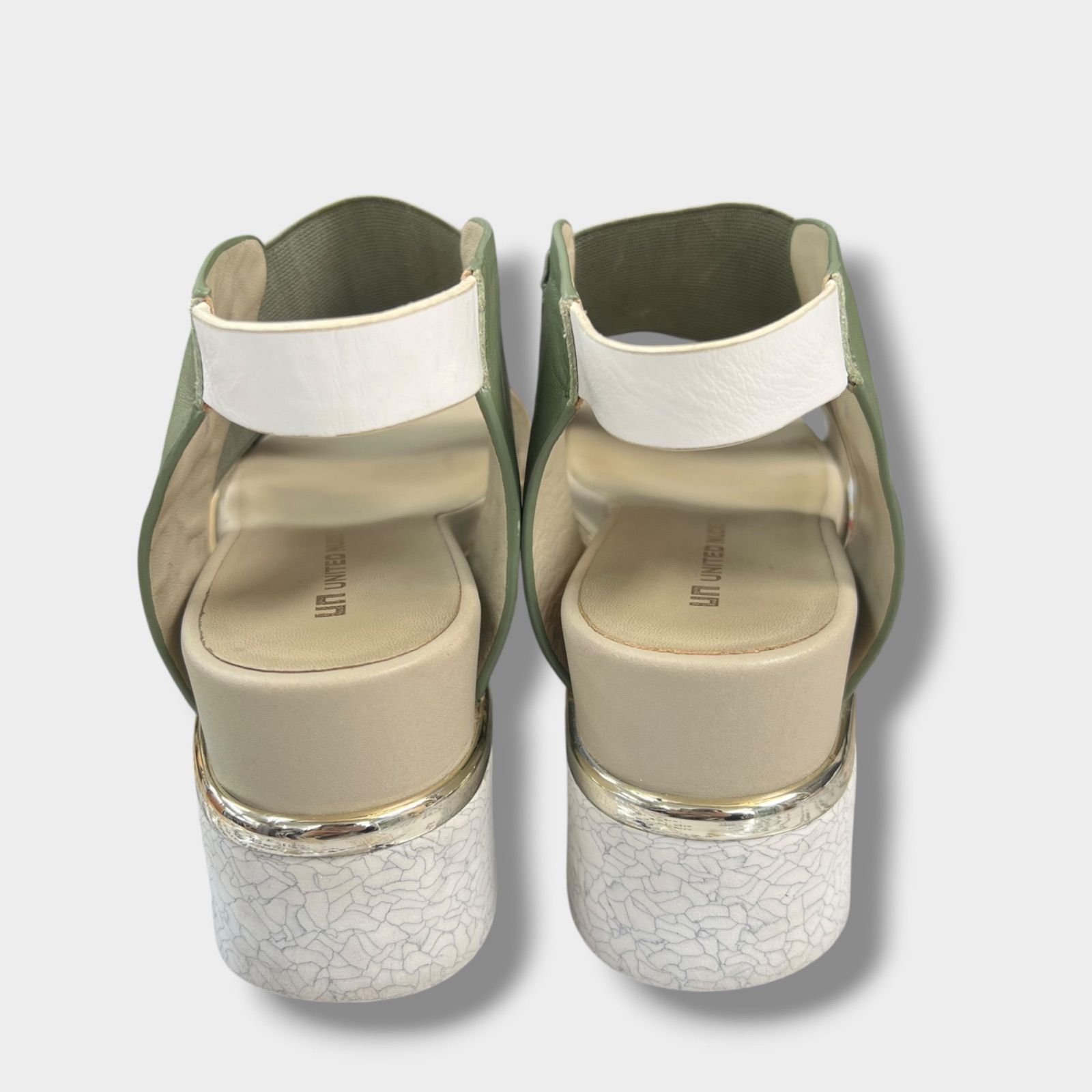 UNITED NUDE ユナイテッドヌード 厚底サンダル 39 ゴールド ストラップ 