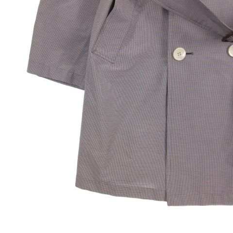 グレンフェル GRENFELL トレンチ コート チェック ベルト ネイビー 38