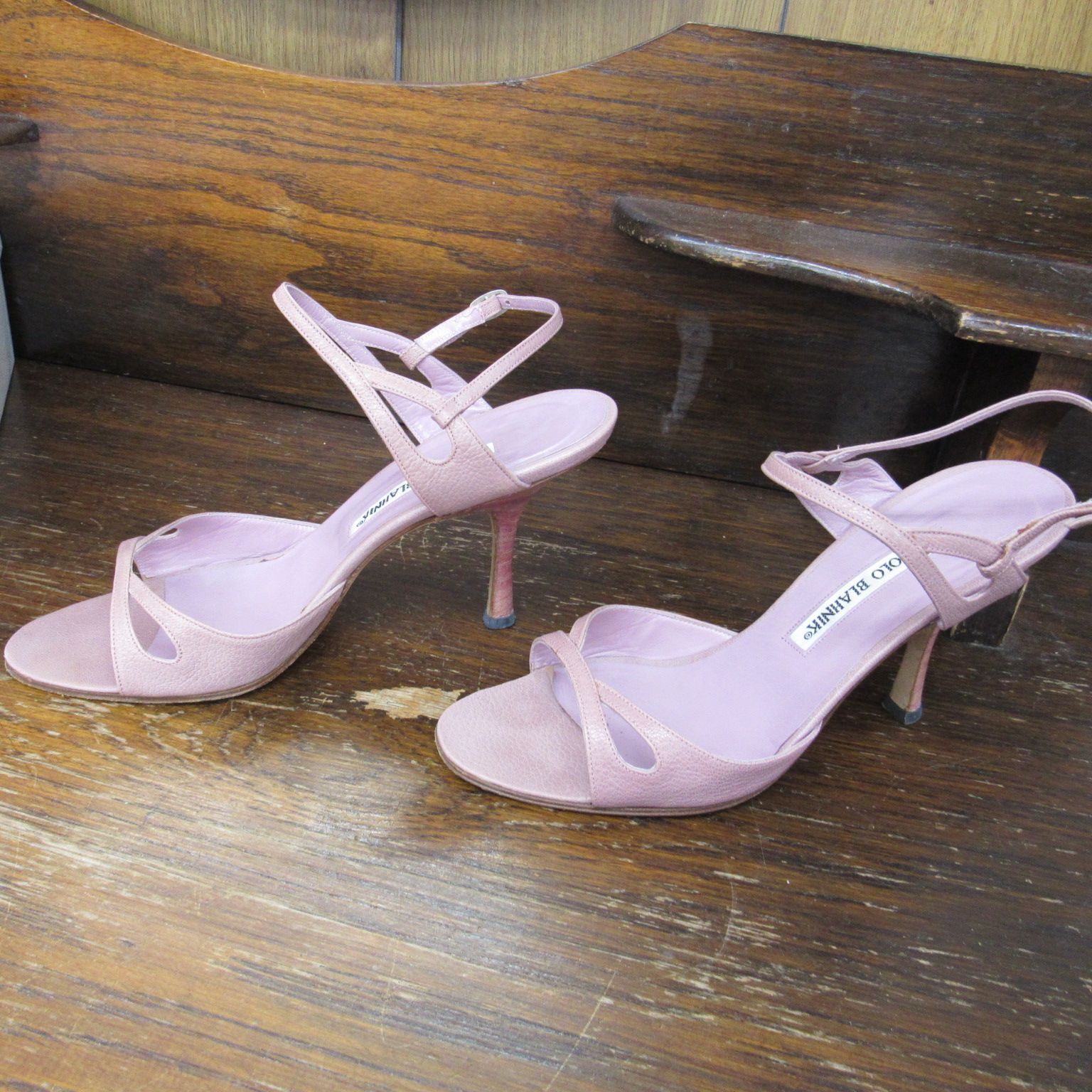 MANOLO BLAHNIK マノロ・ブラニク サンダル 36 1/2 サイン入り