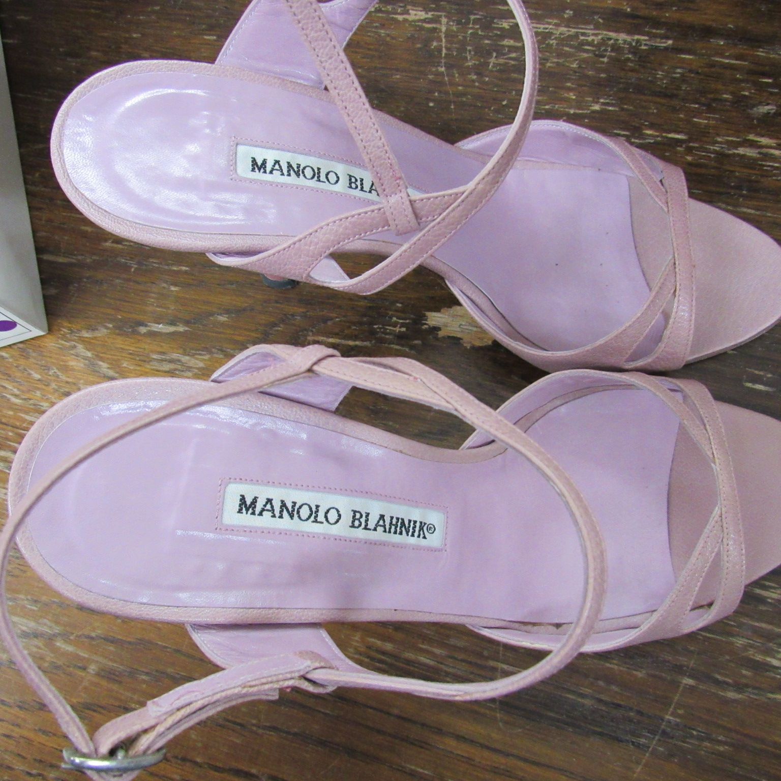 MANOLO BLAHNIK マノロ・ブラニク サンダル 36 1/2 サイン入り