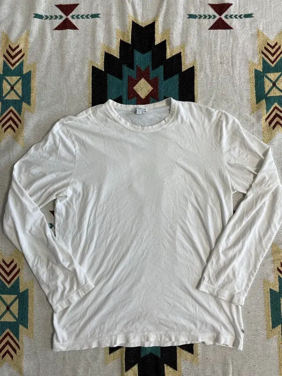 ジェームスパール 白 長袖 Tシャツ (3)