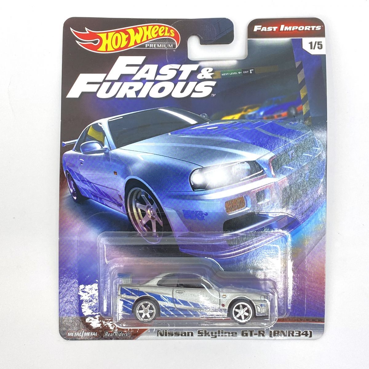 【未開封】ホットウィール ワイルドスピード Nissan Skyline GT-R (BNR34) ミニカー