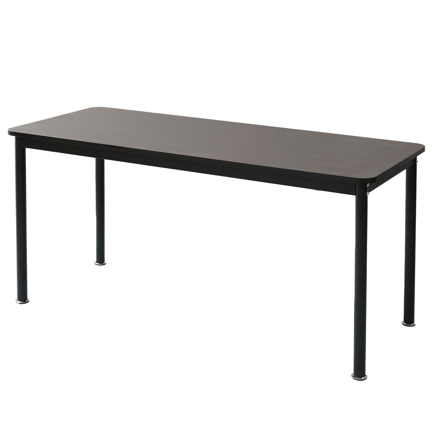 山善(YAMAZEN) デスク パソコンデスク 幅140×奥行60×高さ70cm 【耐荷重80kg】 傷や汚れに強い天板 角が丸い 組立品 ココアブラウン MFD-1460R(CCB/BK)ｍａ