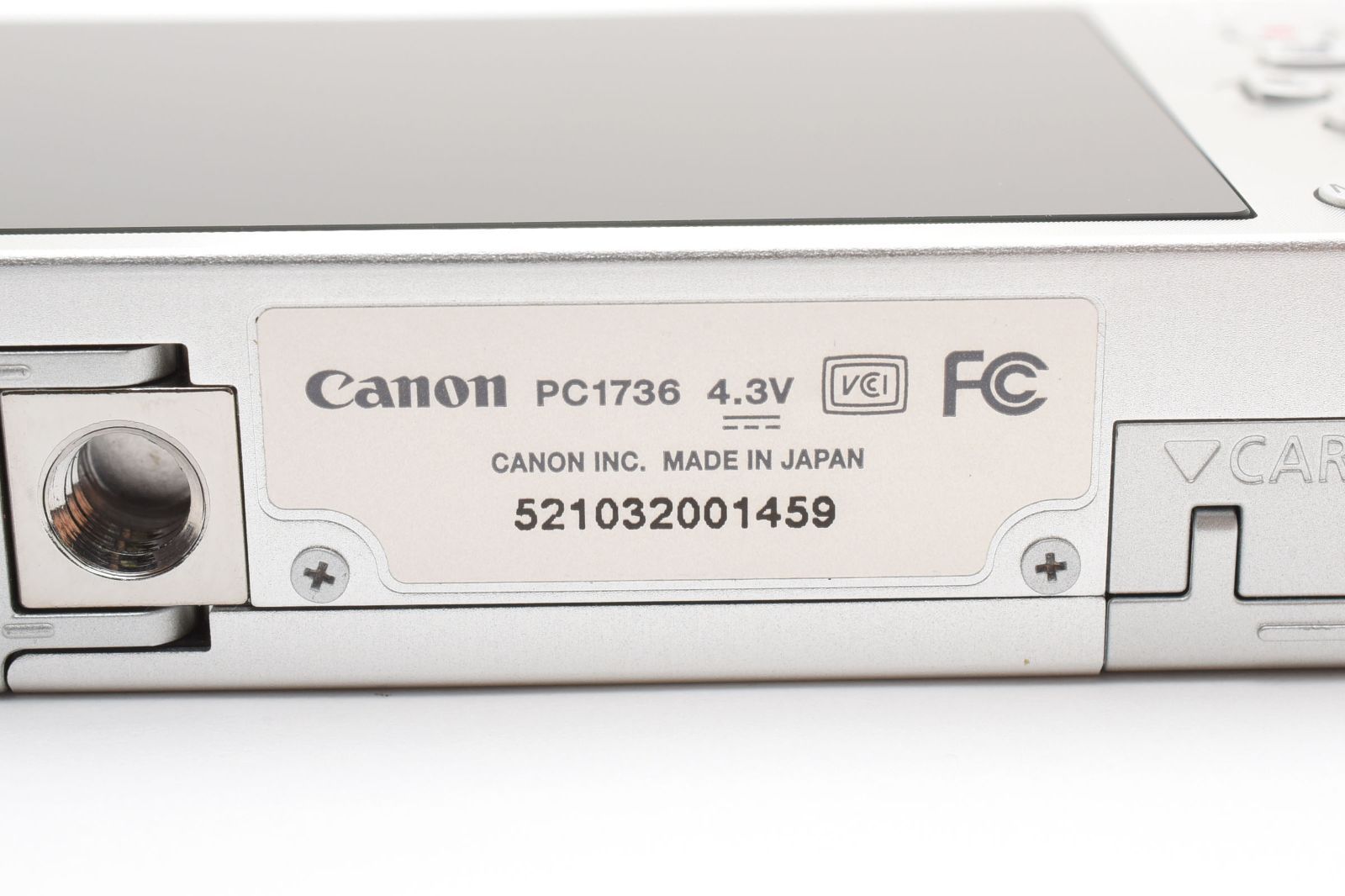 ☆外観美品☆ キヤノン Canon IXY 3 PC1736 シルバー コンパクト 