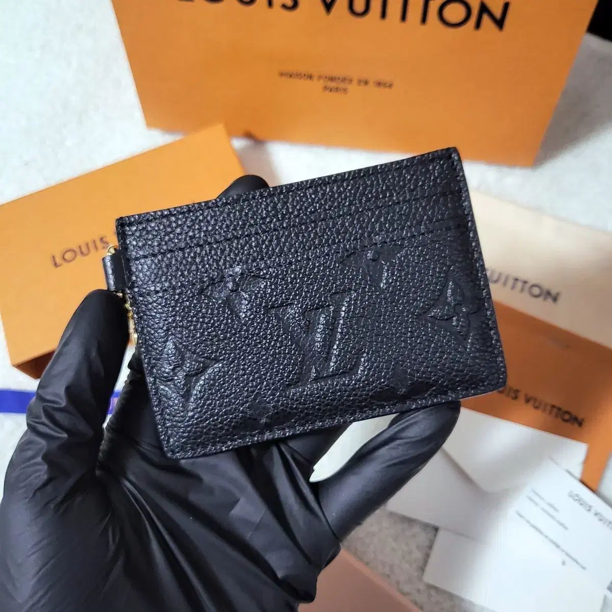 新モデル/ほぼ新品 ルイ・ヴィトン アンブラント LV チャーム カードケース カードウォレット