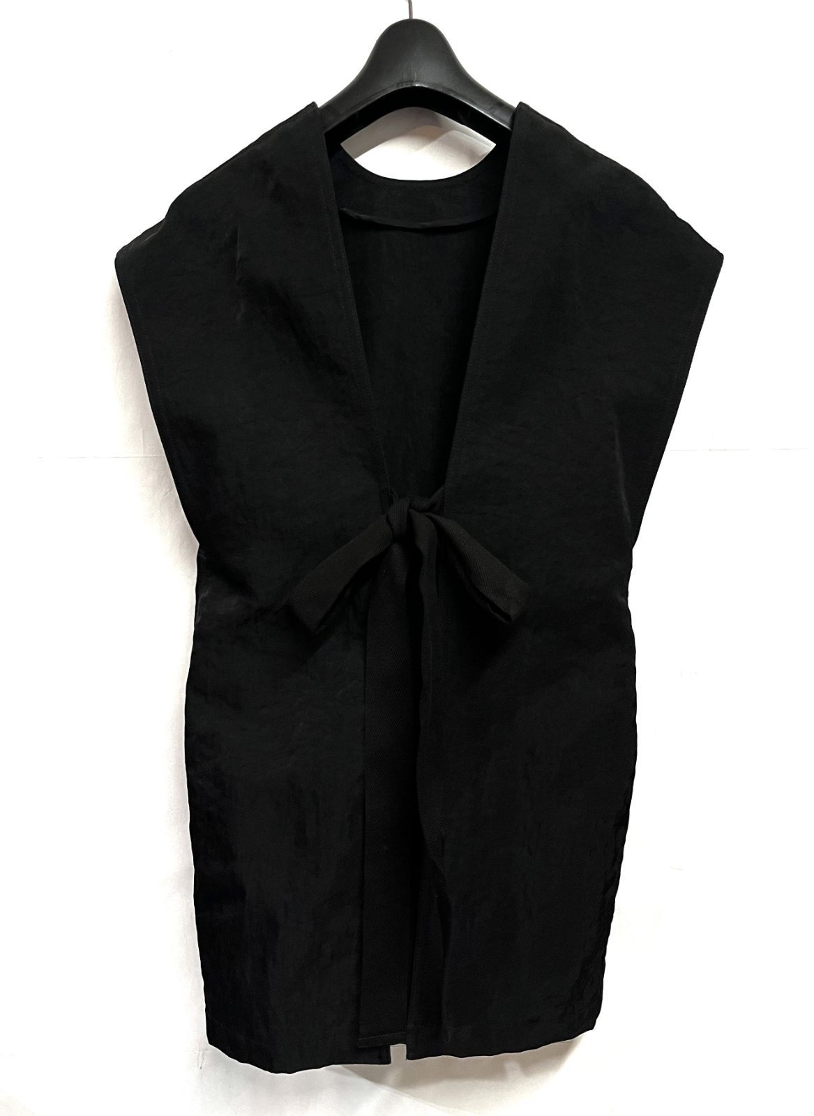 Y's｜ワイズ WASHED VINTAGE NYLON TWILL BACK OPEN VEST ウォッシュド ヴィンテージ ナイロン ツイル ベスト YZ-V40-631-3