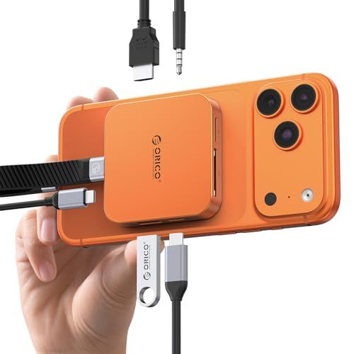 ORICO マグネット式 M.2 ドッキングステーション 8-IN-1 USB C ハブ Magsafe対応 10Gbps M.2 2230 NVMe SSDケース HDMI4K@60Hz/10GbpsUSB ポート/SD/TFカードリーダー 4d219345