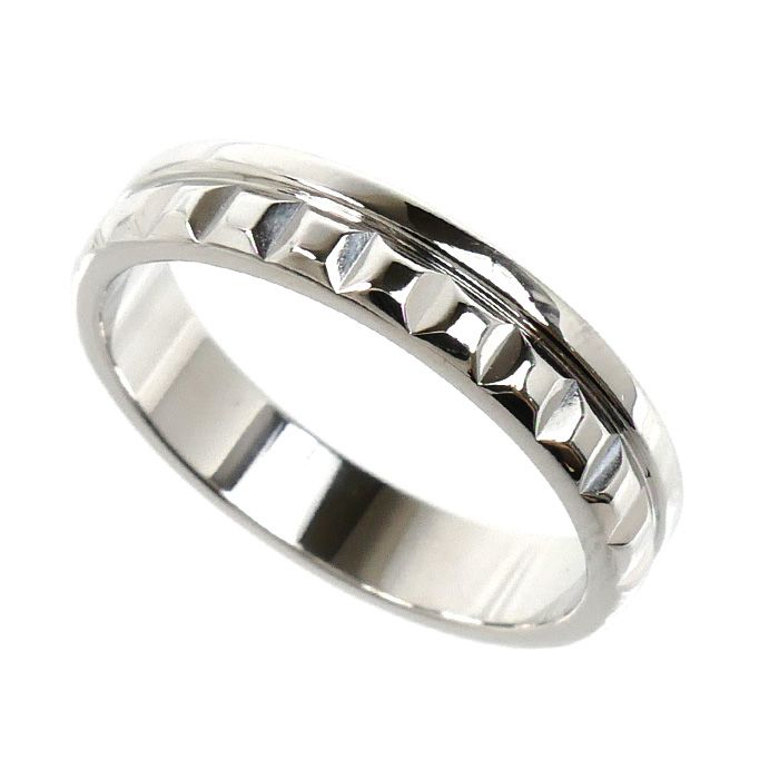Boucheron ブシュロン K18WG ホワイトゴールド キャトル ラディアント ハーフ リング・指輪 JAL00250 12号 52 4.4g レディース 中古 美品