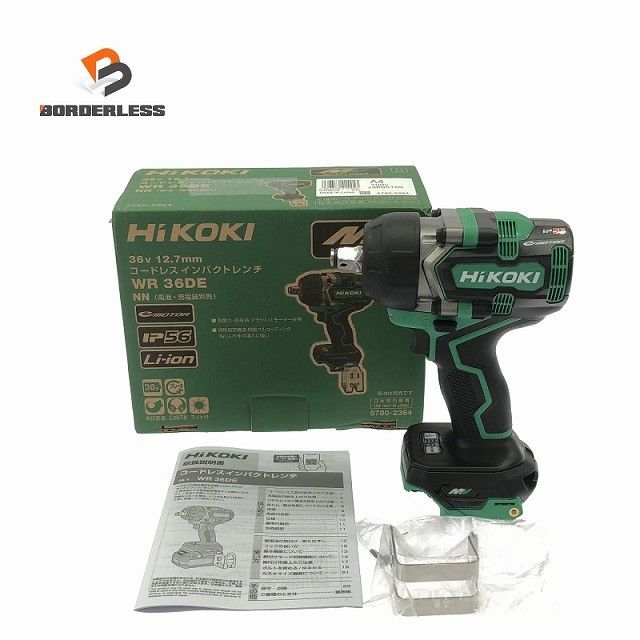 ☆未使用品☆HiKOKI ハイコーキ 36V 12.7mm コードレスインパクトレンチ WR36DE(NN) 本体のみ 充電式 電動工具 締め付け128999
