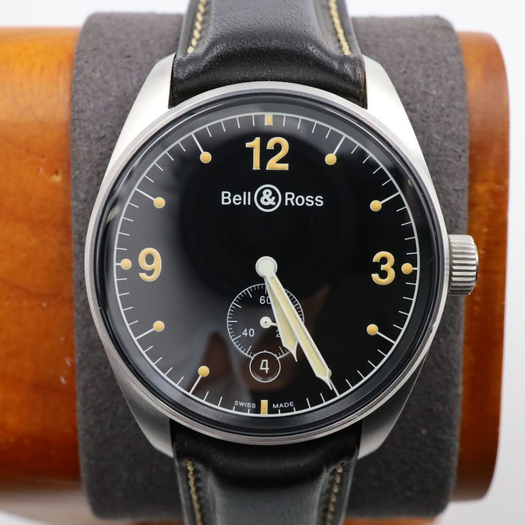 【超高精度個体】N（新品）ベル＆ロス Bell & Ross ヴィンテージ123 自動巻き AT ブラック文字盤