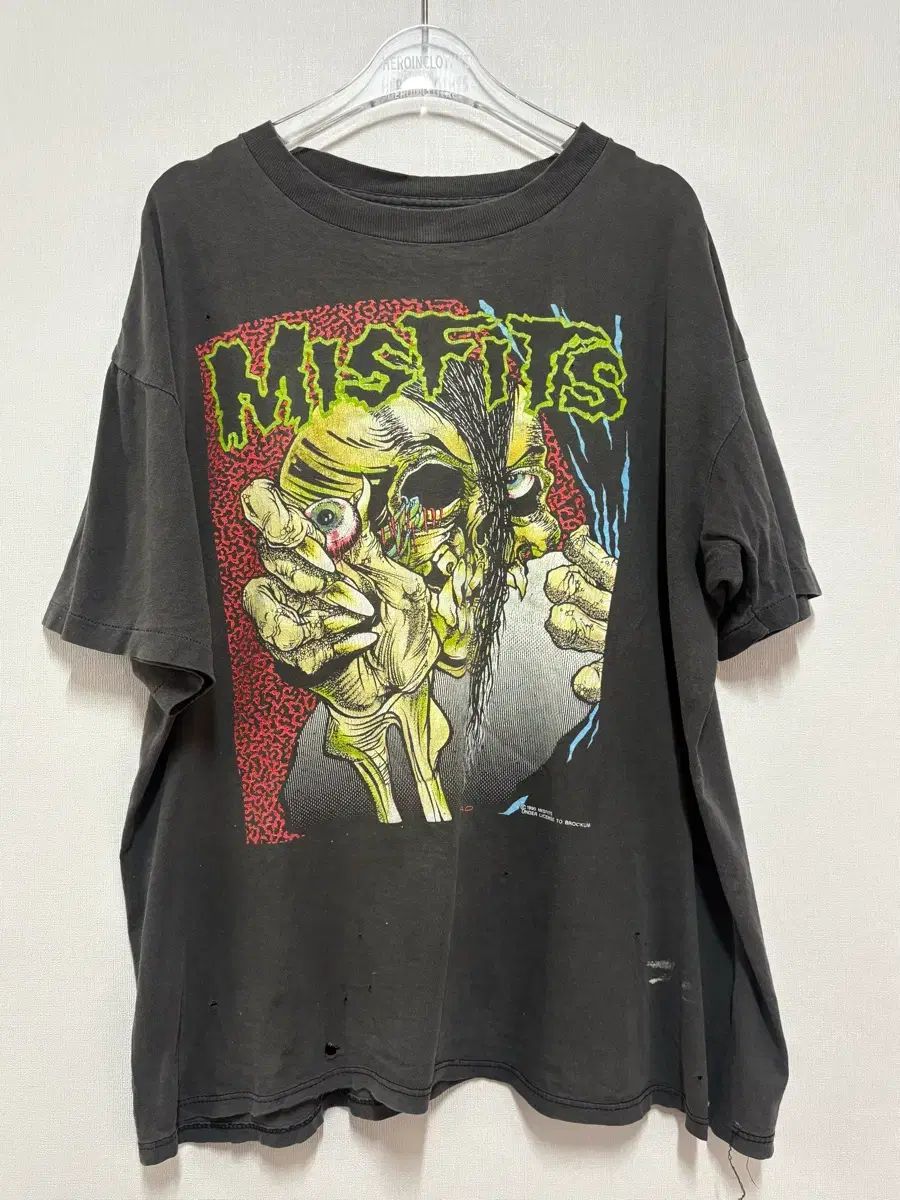 XL 1990 Misfits Ed Gein パッチ バンド Tシャツ