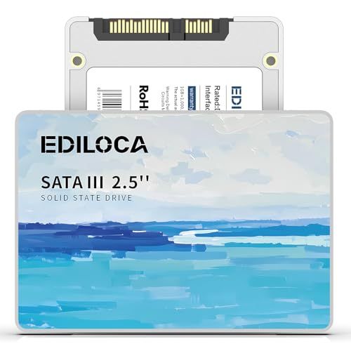 Ediloca SSD 512GB 2.5インチ 7mm SATAIII 6Gb/s 内蔵SSD 最大読込560MB/s 最大書込490MB/s 3D NAND SATA SSD 3年 ES580EAR c094e599