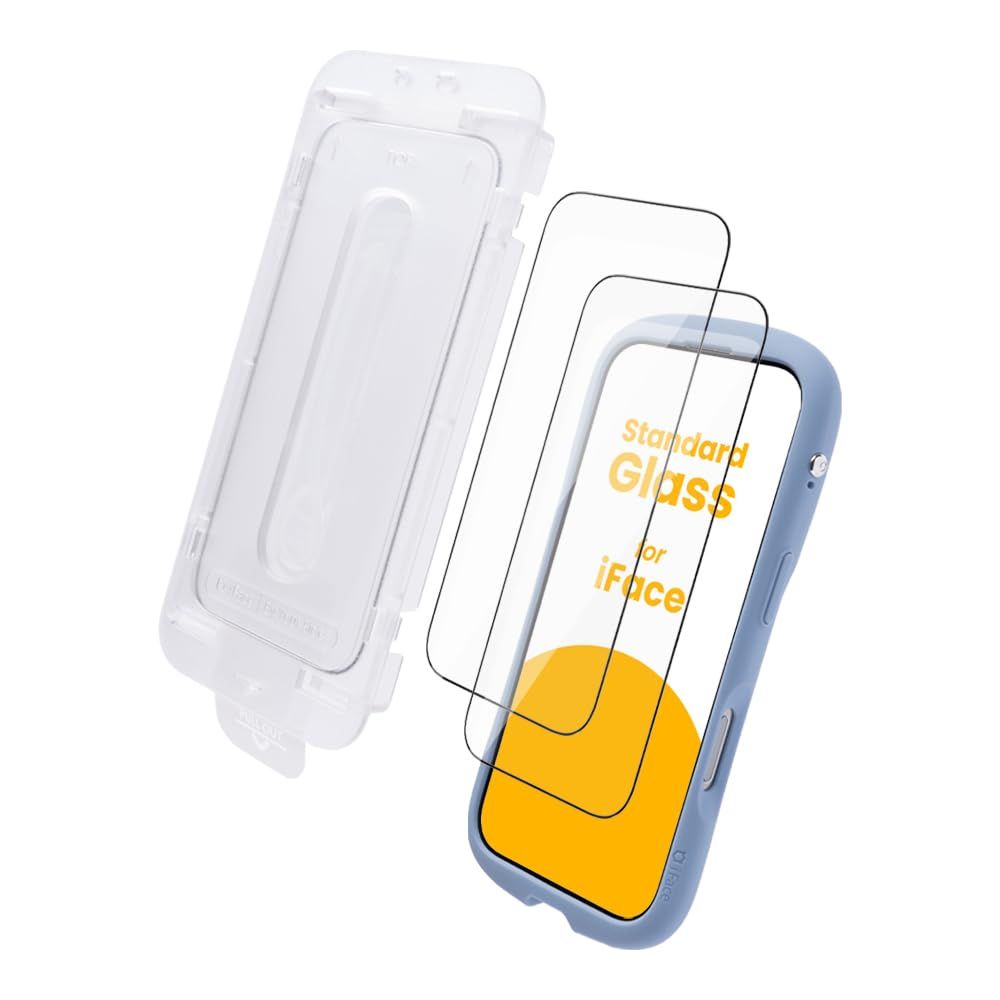 iFace iPhone17/ iPhone17Pro/ iphone16Pro ガラスフィルム 2枚セット 画面保護フィルム クリア (クリア)【 iphone 17 17pro 16pro アイフォン 強化ガラス 光沢 表面硬度10H 貼 4f739bdd｜詳細画像